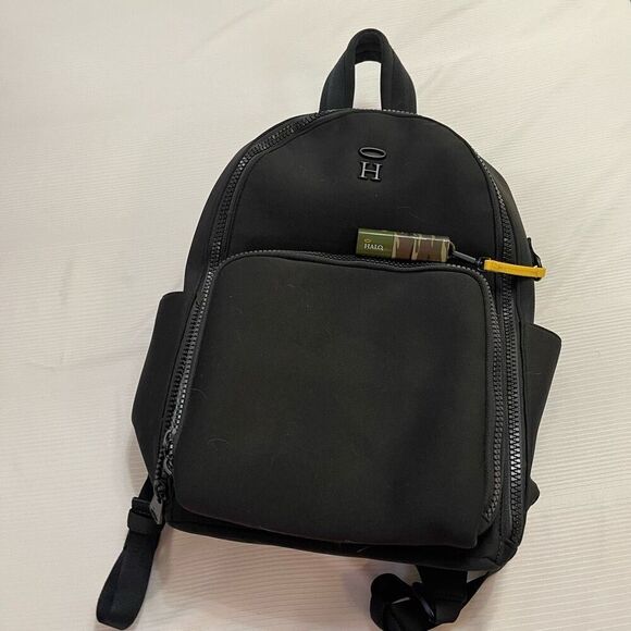 HALO RFID Backpack with Two Phone Chargers and Flashlight Gray Dethatched Detail - Picture 1 of 12